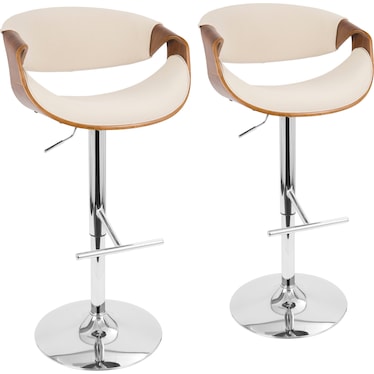Leo Set of 2 Adjustable Bar Stools