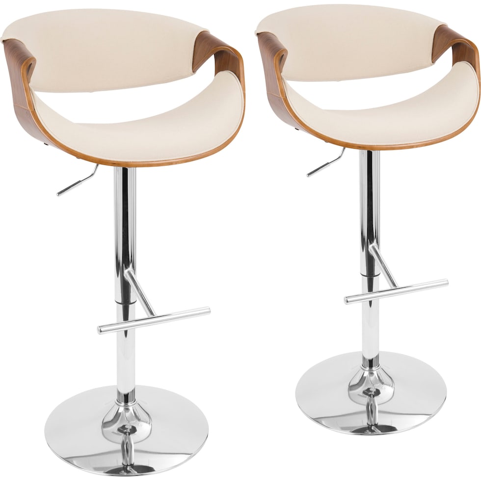 leo white counter height stool   