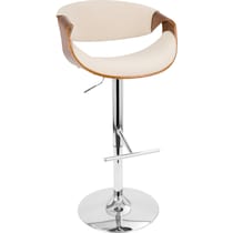 leo white counter height stool   