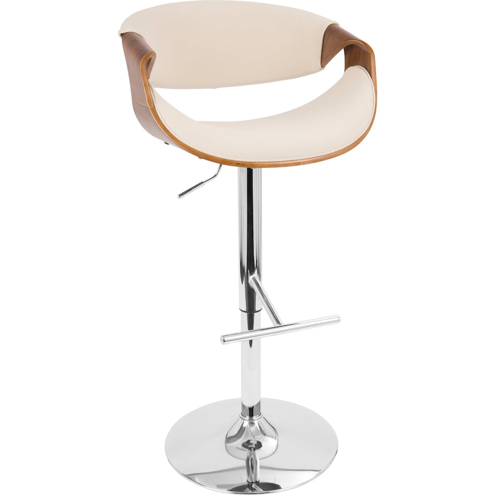 leo white counter height stool   