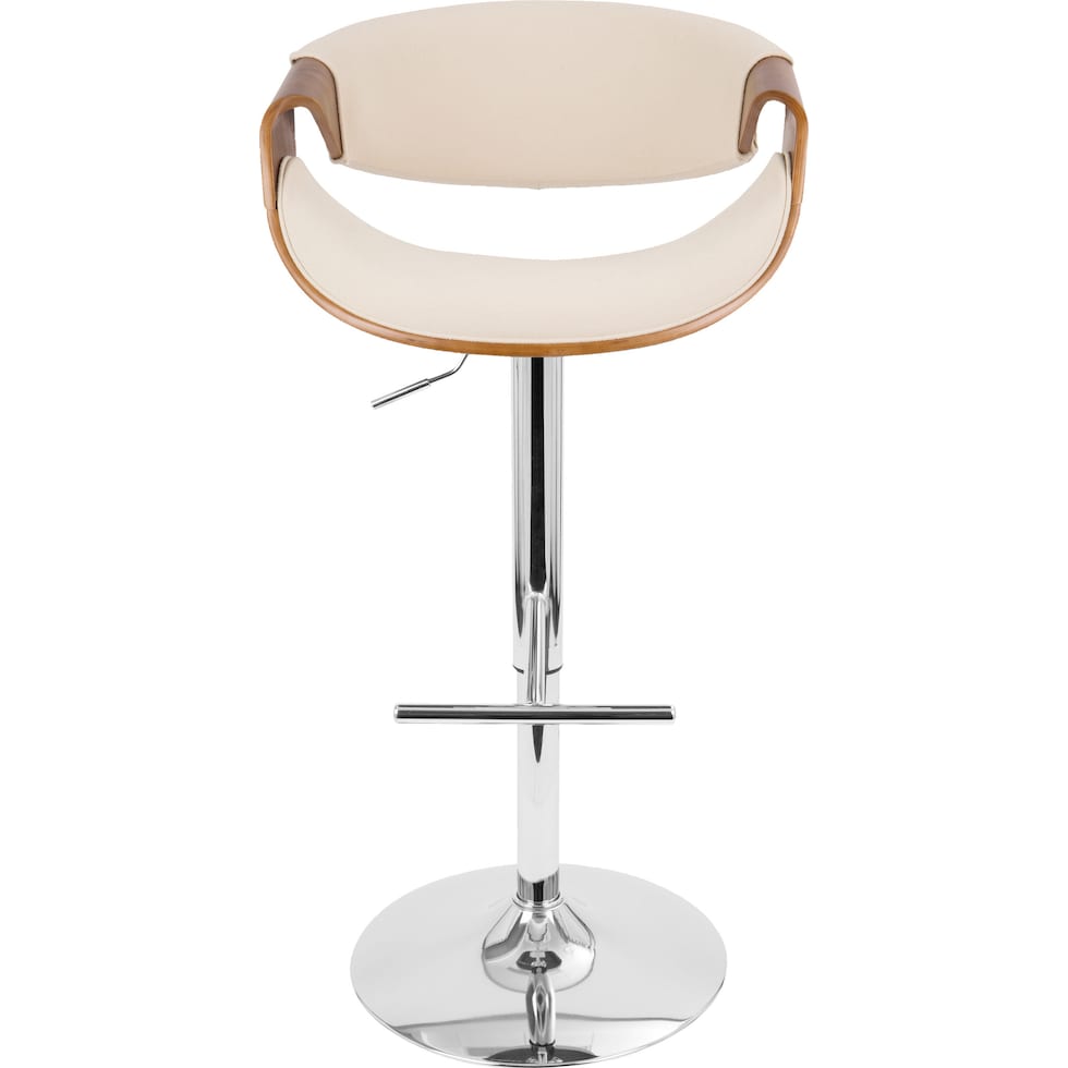leo white counter height stool   