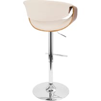 leo white counter height stool   
