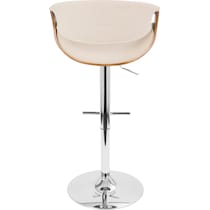 leo white counter height stool   