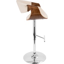 leo white counter height stool   