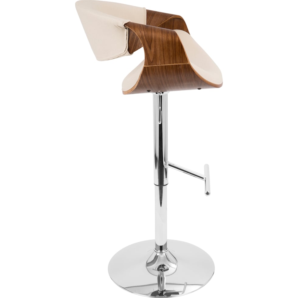 leo white counter height stool   