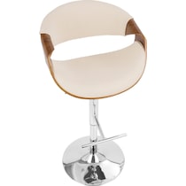 leo white counter height stool   