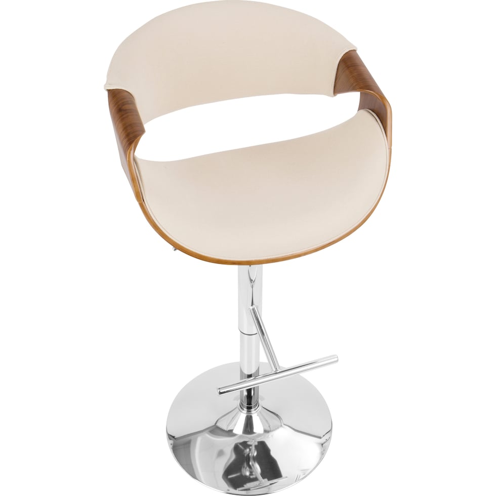 leo white counter height stool   