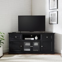 leonard black tv stand   