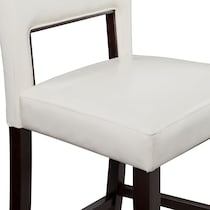 leonardo white counter height stool   