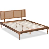leonida dark brown king bed   