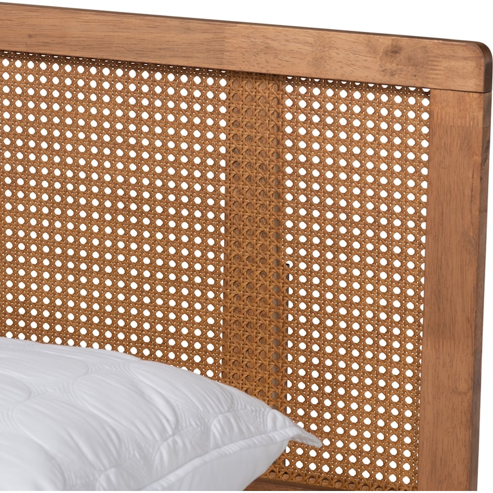 leonida dark brown king bed   