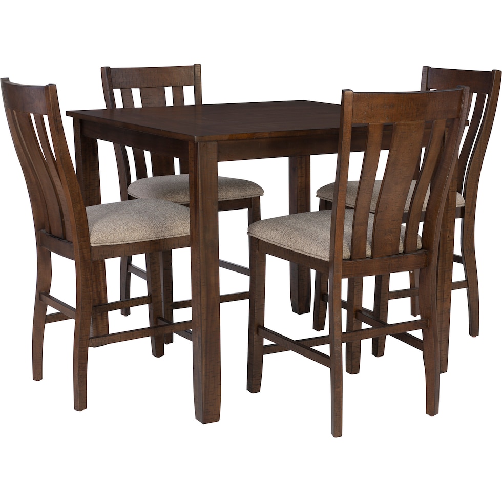 lepine dark brown  pc dining room   