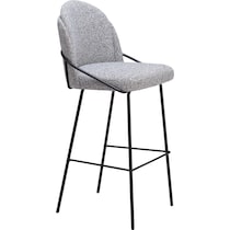 lester black white bar stool   