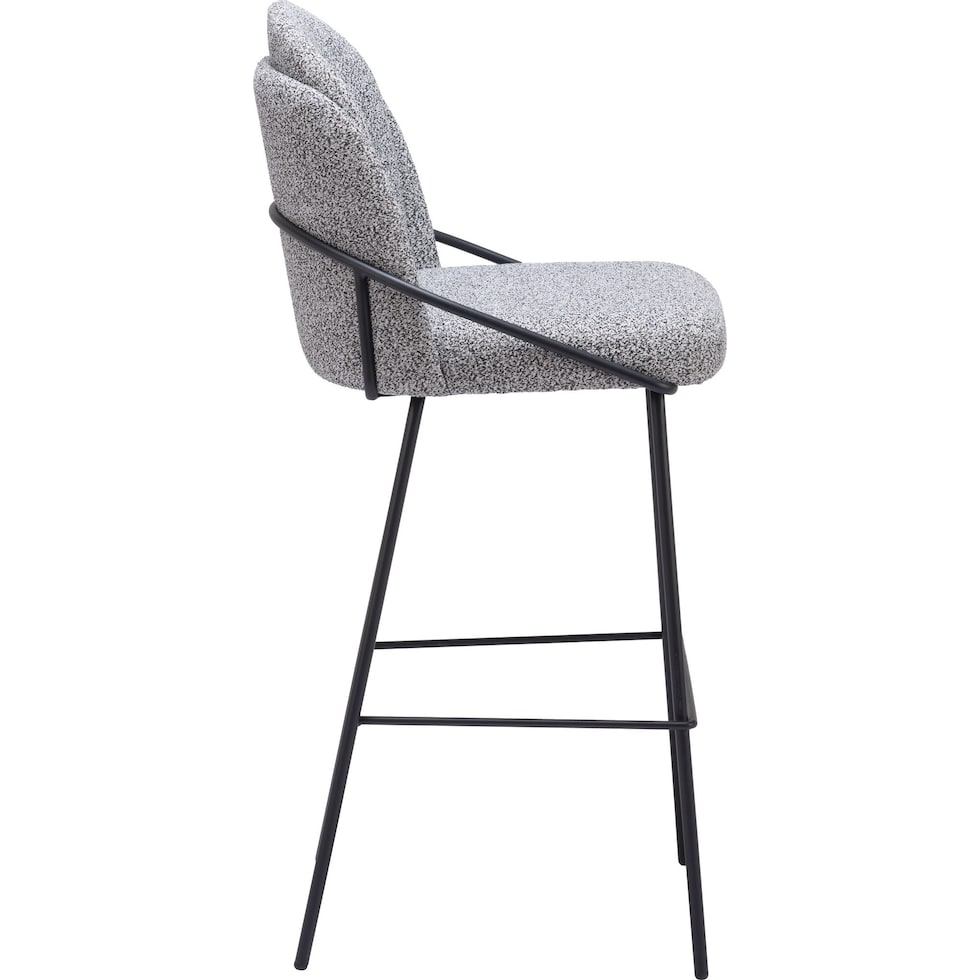 lester black white bar stool   