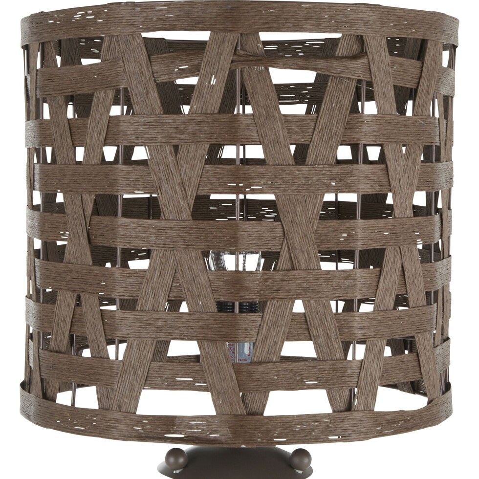 lester dark brown floor lamp   