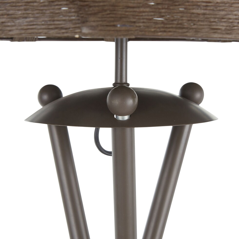 lester dark brown floor lamp   
