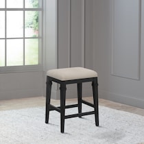 lethabo black counter height stool   
