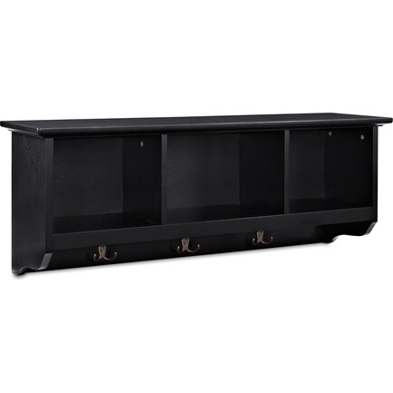 Levi Entryway Storage Shelf - Black