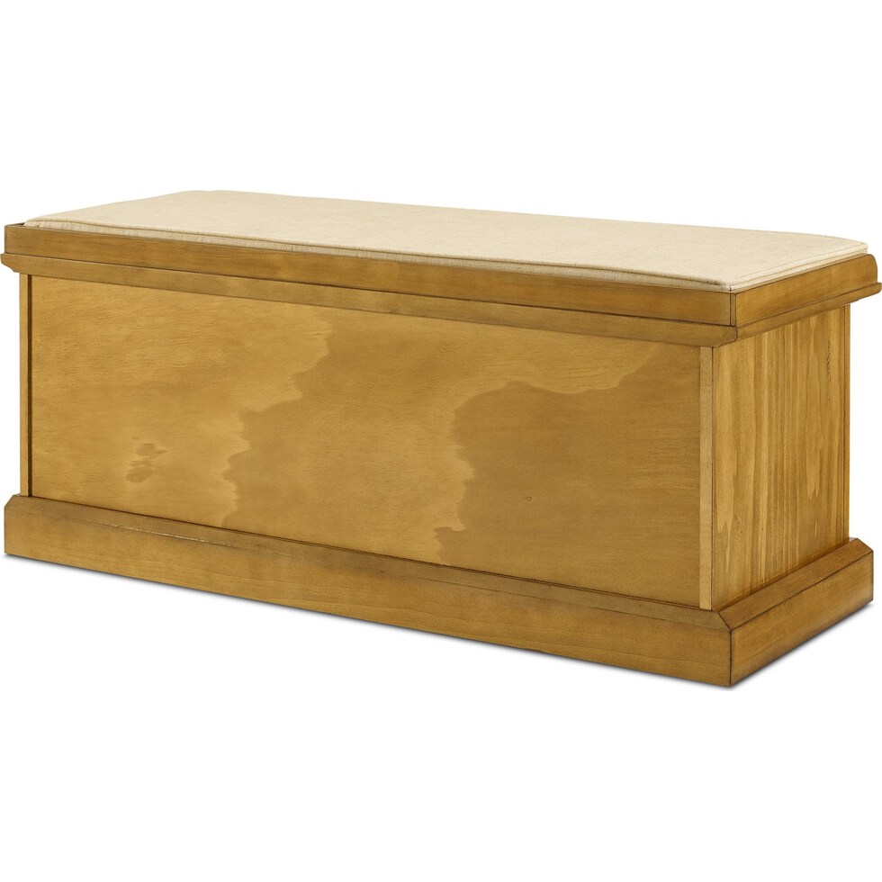 levi light brown entryway bench   