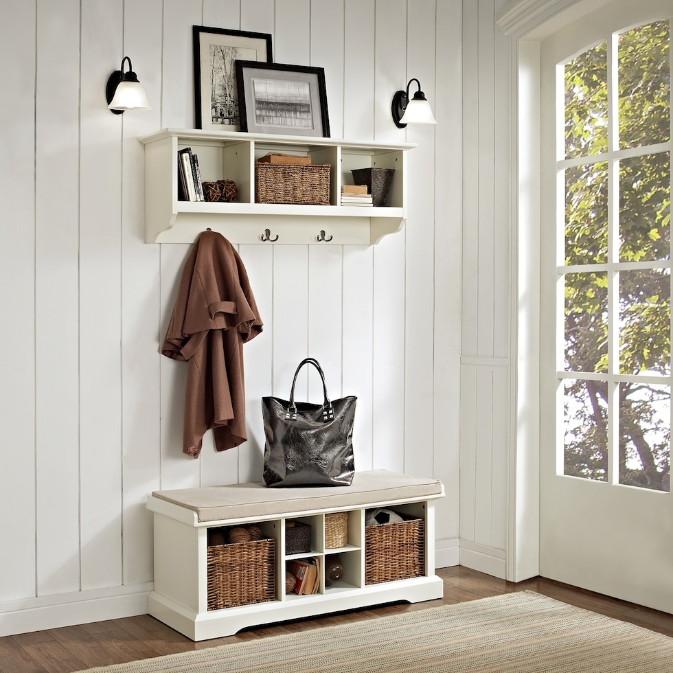 levi white  pc entryway set   