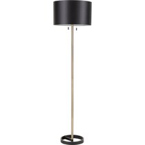 levia gold black floor lamp   
