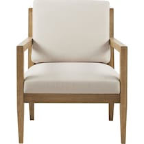 levinson white accent chair   