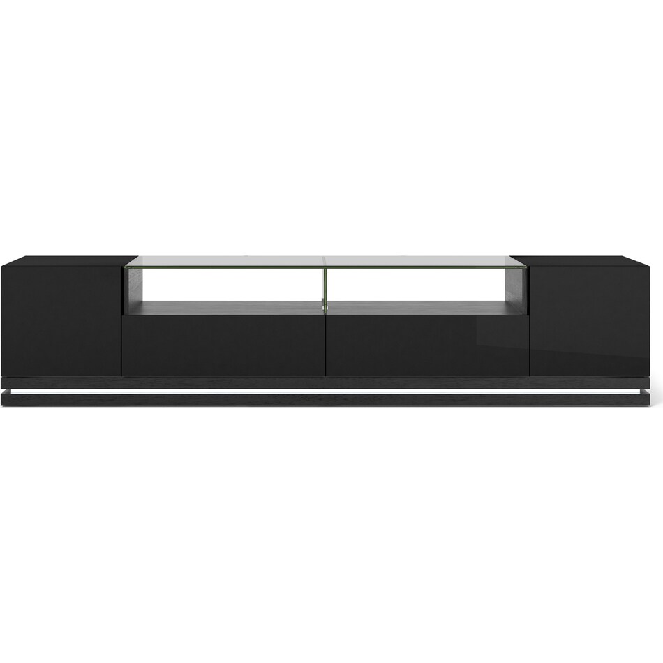 levox black tv stand   
