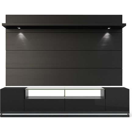 LeVox TV Stand and Panel - Black