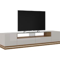 levox off white maple tv stand   
