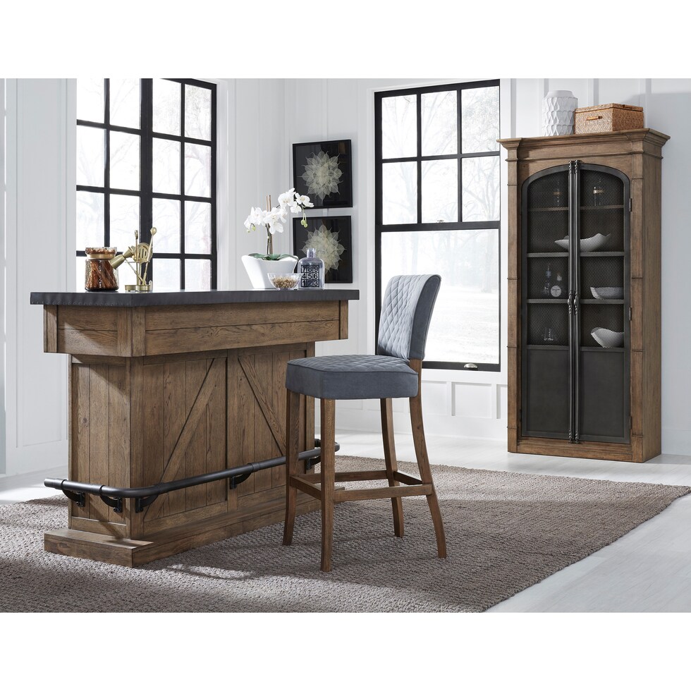 lewis light brown cabinet   