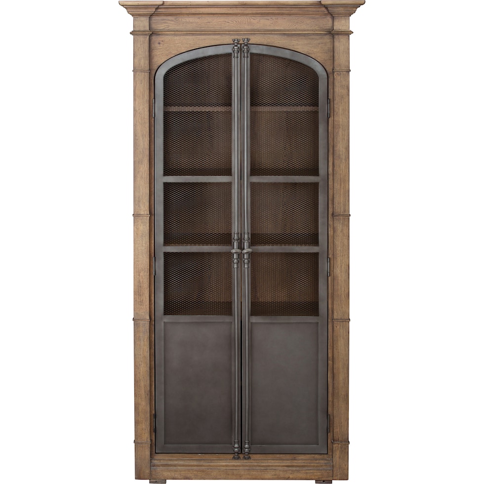 lewis light brown cabinet   