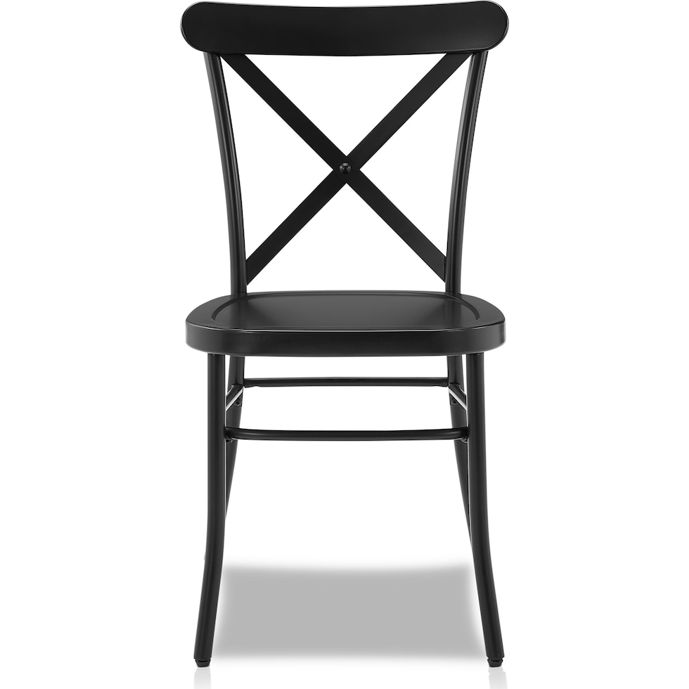 lex black dining chair   