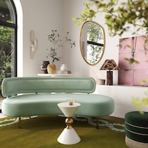 leyla green sofa   