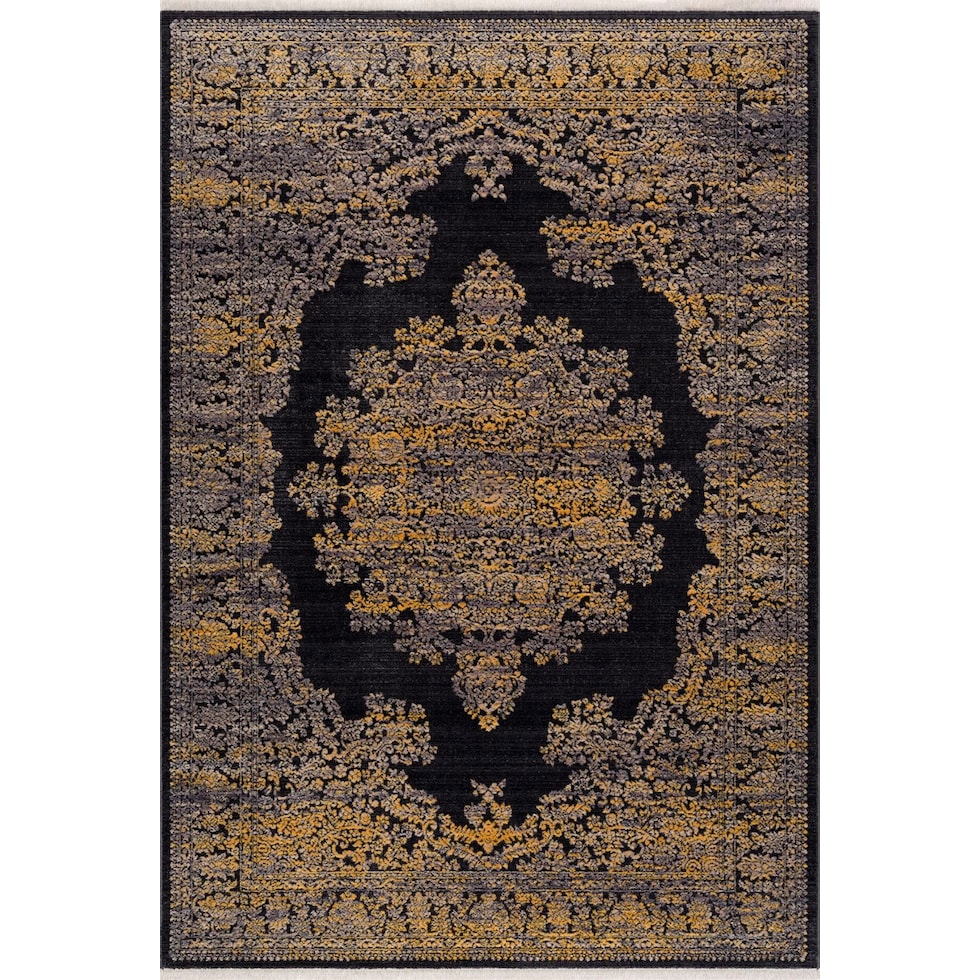 liam black area rug  x    