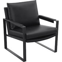 liana black accent chair   