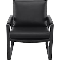 liana black accent chair   