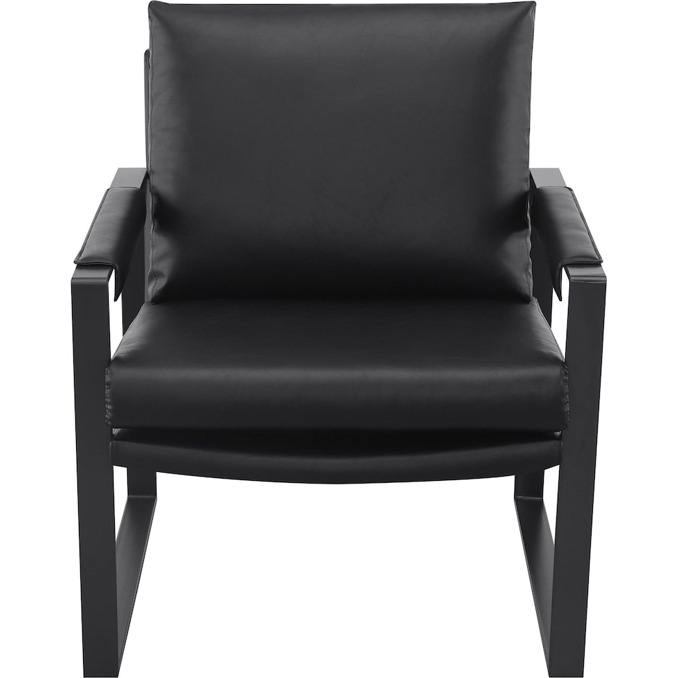 liana black accent chair   