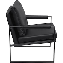 liana black accent chair   