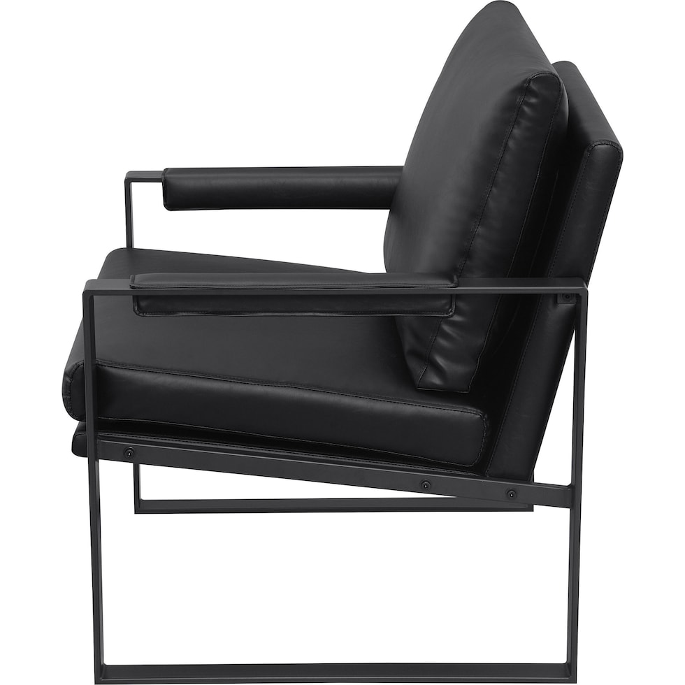 liana black accent chair   