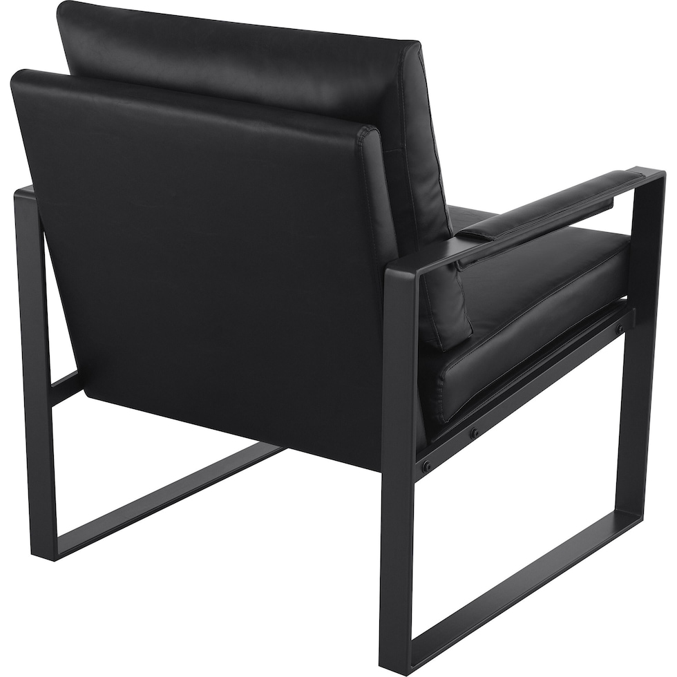 liana black accent chair   