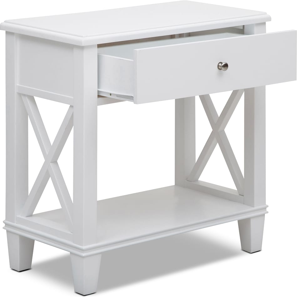 liat white accent table   