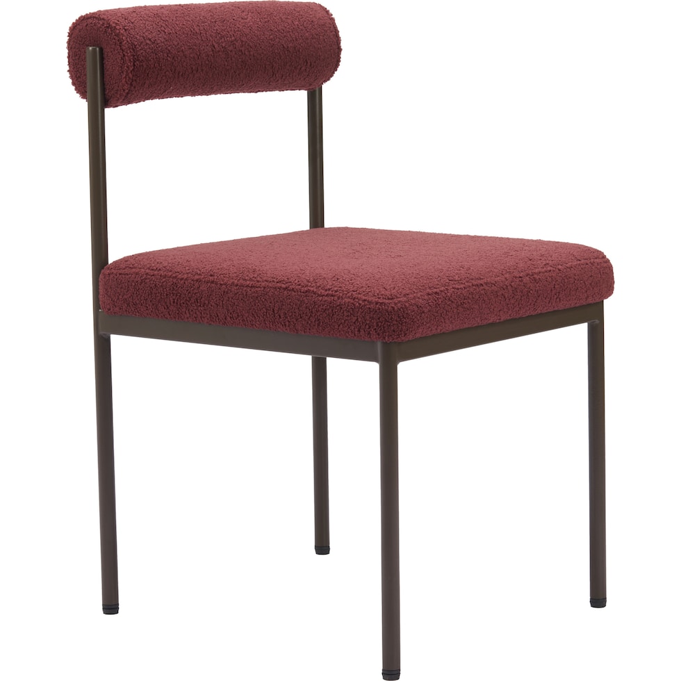 liddy red dining chair   