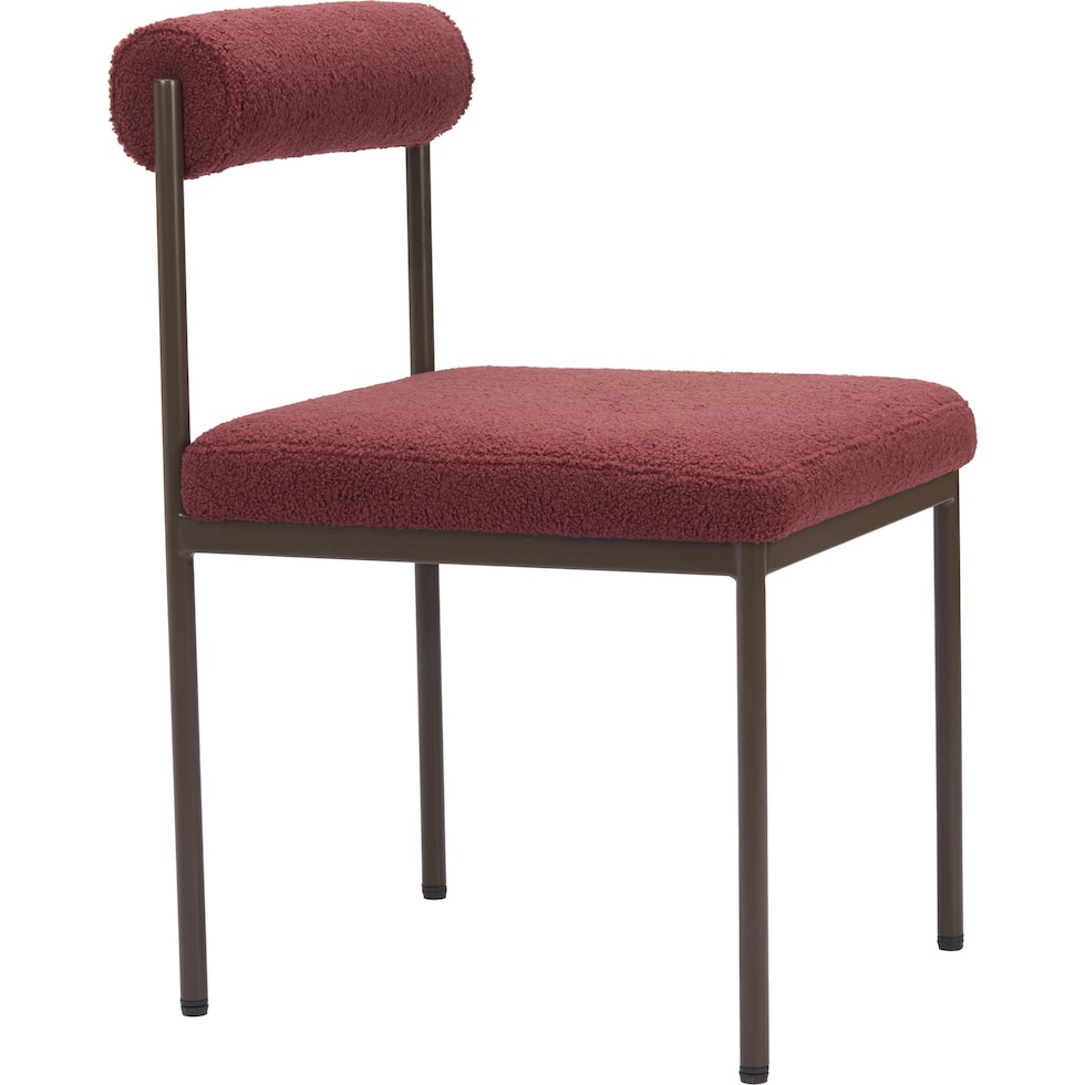 liddy red dining chair   