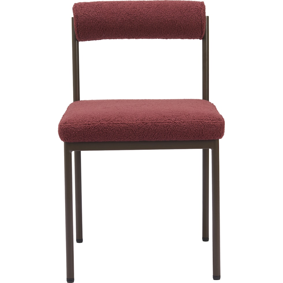 liddy red dining chair   