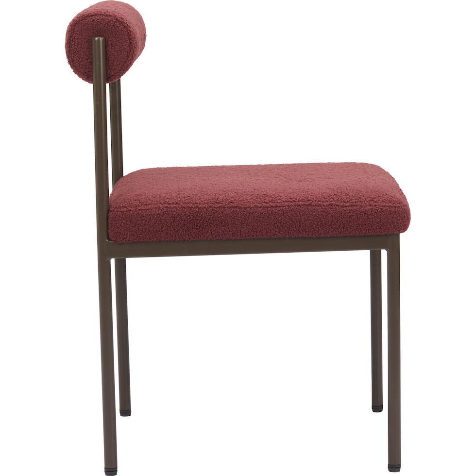 liddy red dining chair   