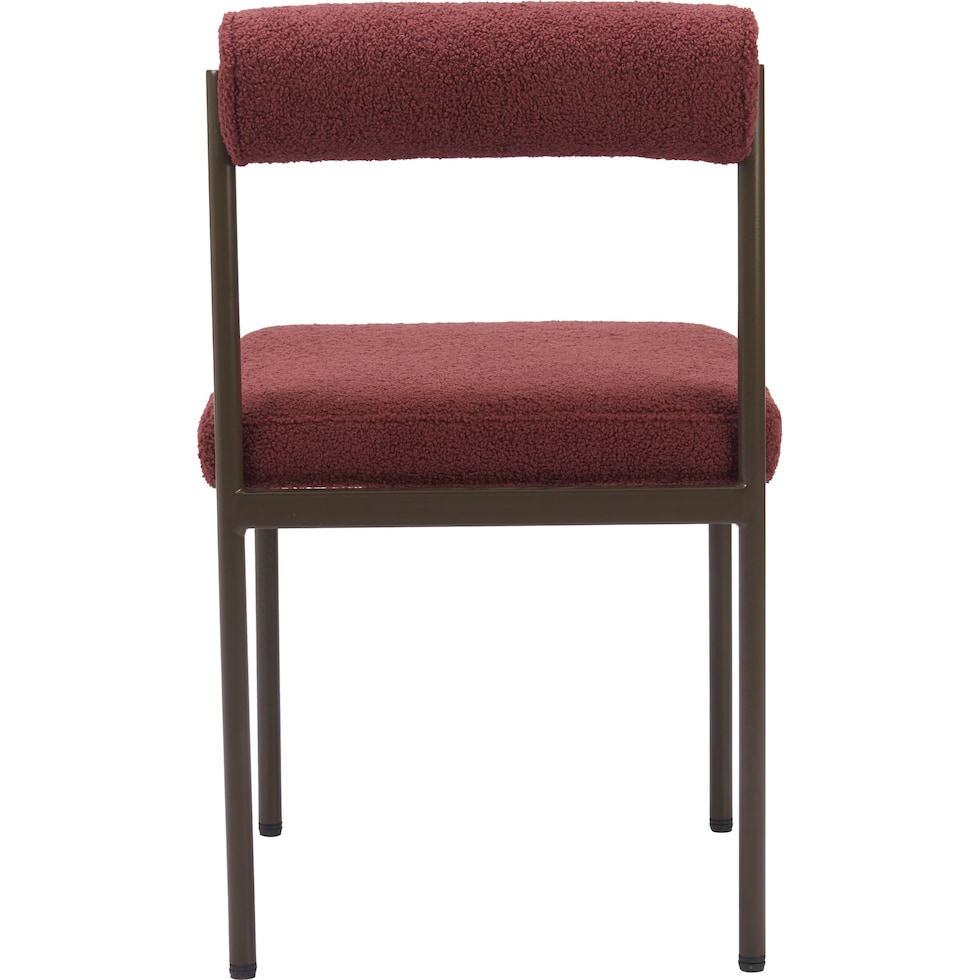 liddy red dining chair   