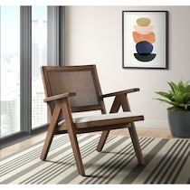 light brown accent chair   
