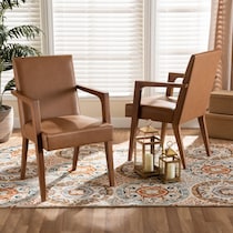 light brown accent chair   