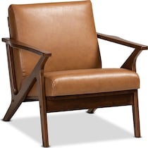 light brown accent chair   