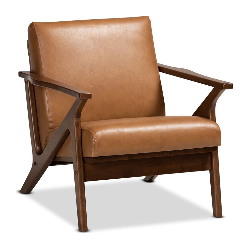 light brown accent chair   